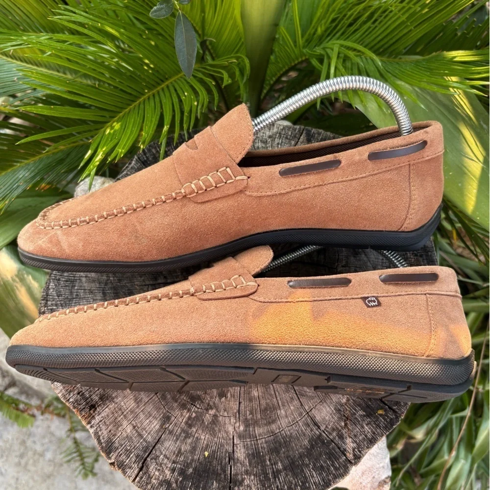 NEW Lamo Men's Connor Penny Loafer Moccasin In Chestnut | Size 10
